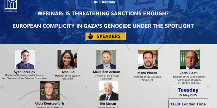 Webinar: Is Threatening Sanctions Enough? European Complicity in Gaza’s Genocide Under the Spotlight