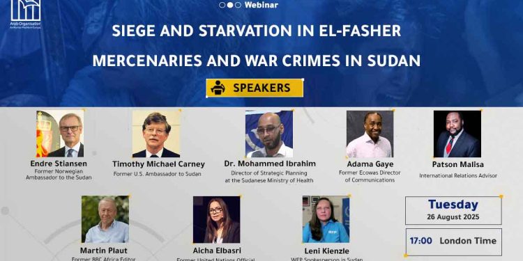Webinar: Siege and Starvation in El‑Fasher – Mercenaries and War Crimes in Sudan