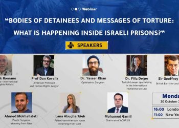 Webinar: “Bodies of Detainees and Messages of Torture: What Is Happening Inside Israeli Prisons?”