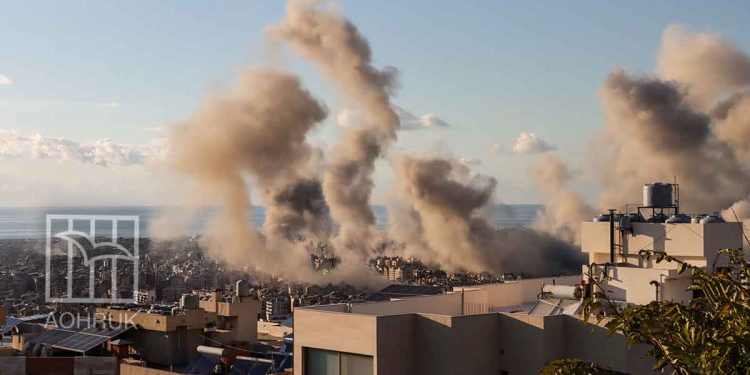 إصابة 7 مدنيين في قصف إسرائيلي على بنت جبيل جنوبي لبنان