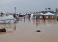 أمطار غزيرة تغرق مستشفى الشفاء وآلاف خيام النازحين في غزة