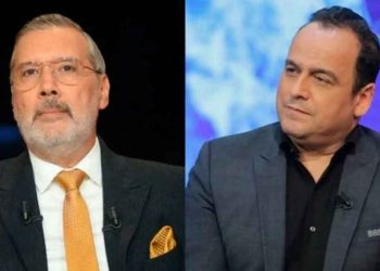 Tunisian journalists Mourad Zghidi and Borhane Bsaies