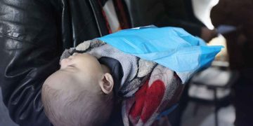 وفاة الرضيعة شذى أبو جراد بسبب البرد في مدينة غزة